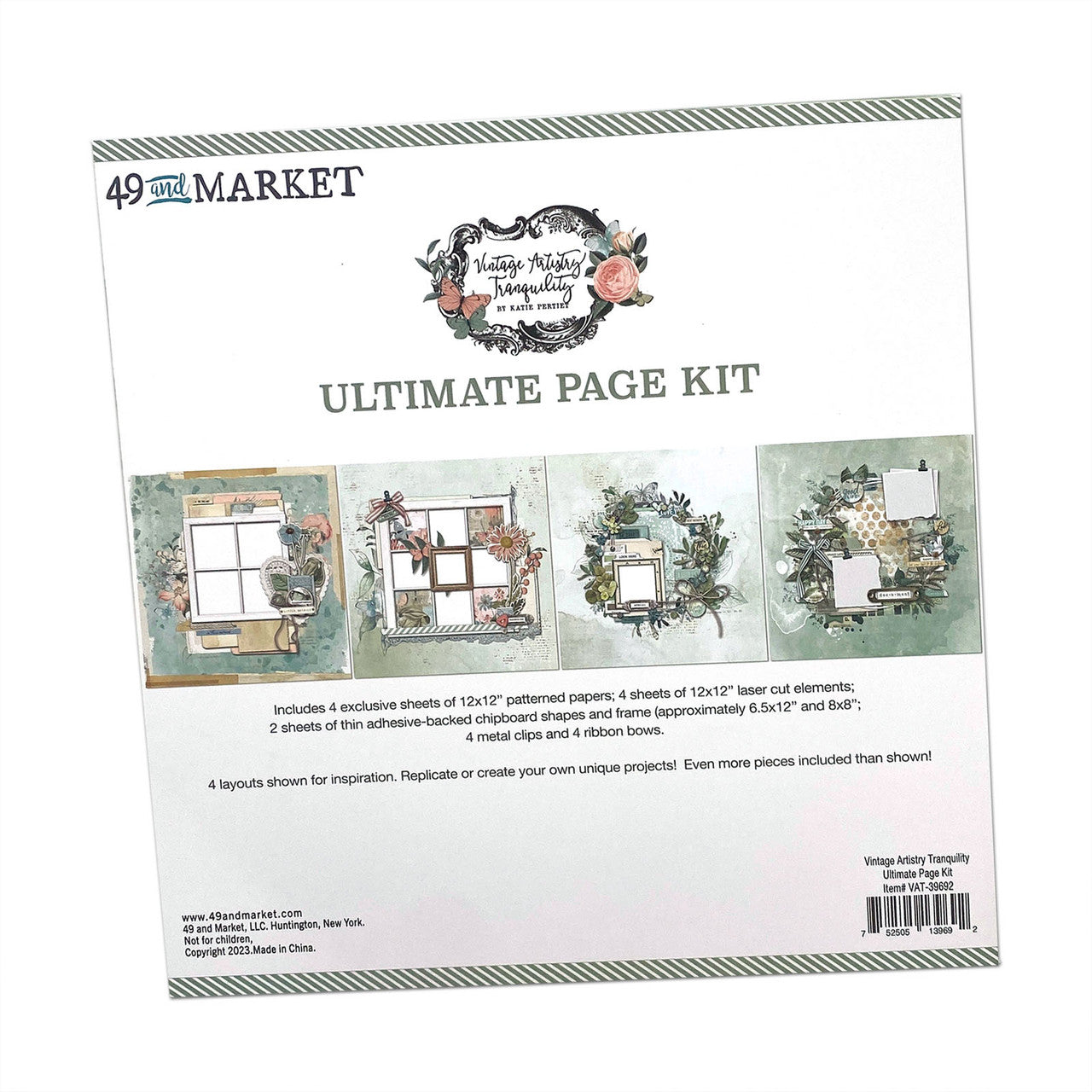 49 en Market Vintage Artistry Tranquility Ultimate Page Kit